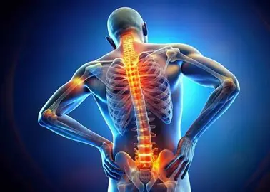 Mid back pain treatment session