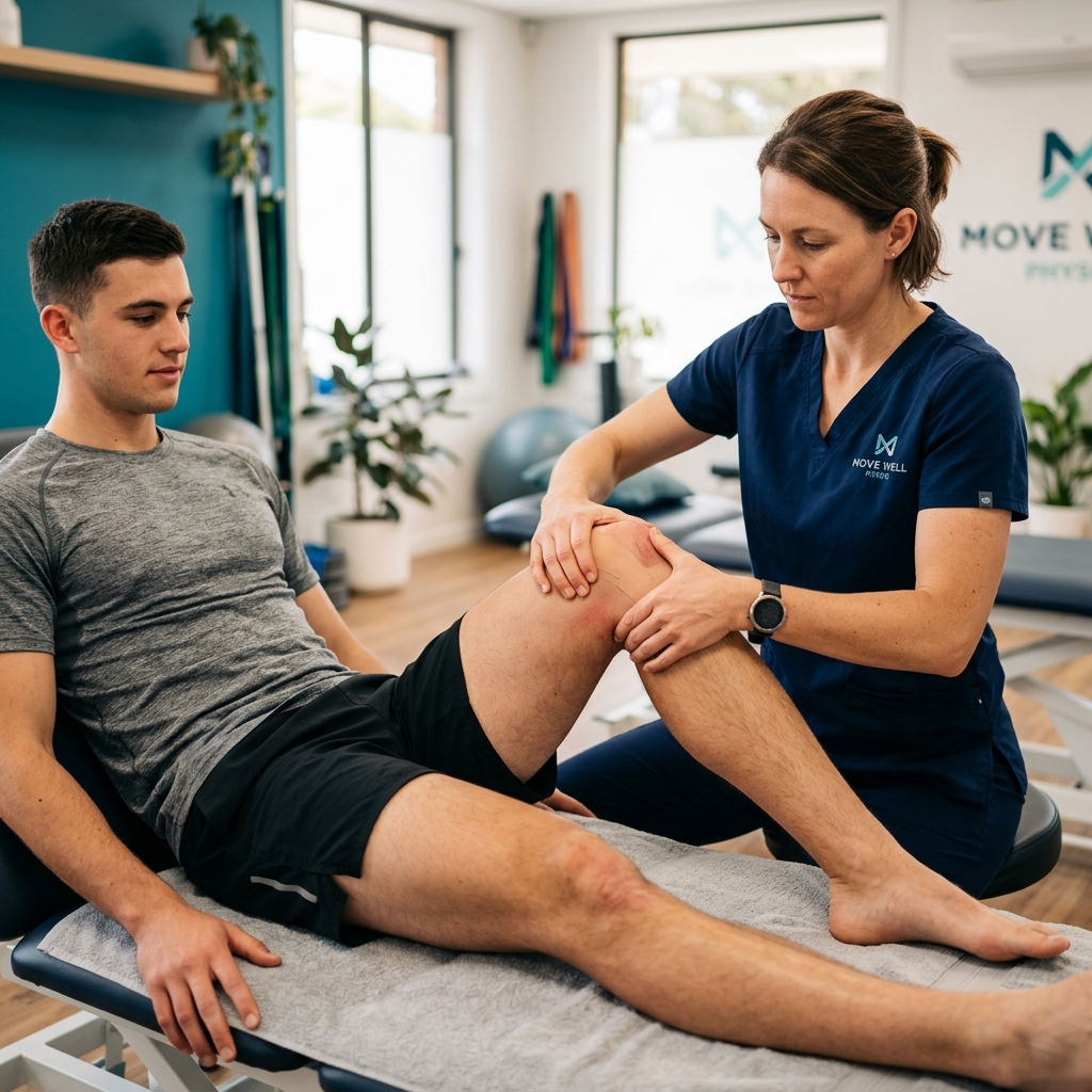 Sports injury rehabilitation session